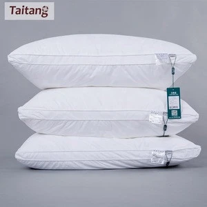 Taitang Soft Cotton Fabric Pillow 3/ 4/ 5 Star Hotel Polyester Filling Pillow