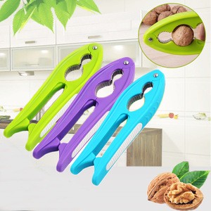 thickened plastic colorful walnut crackers Save Labour Pecan Nut Cracker Seafood Shell Cracker for kitchen gadget