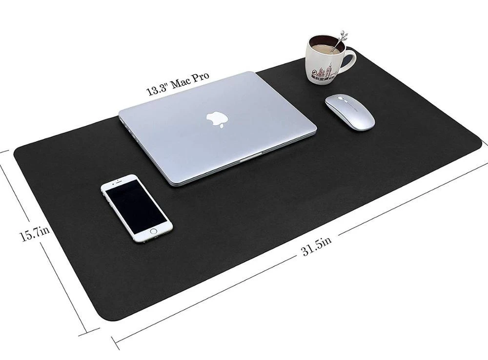 Thin Waterproof PU Leather Mouse Pad Multifunctional Office Desk Pad for Office/Home
