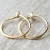 Import Tiny Yellow Gold Hoop Earrings, Classic Gold Hoops, Minimalist, Modern Jewelry from China