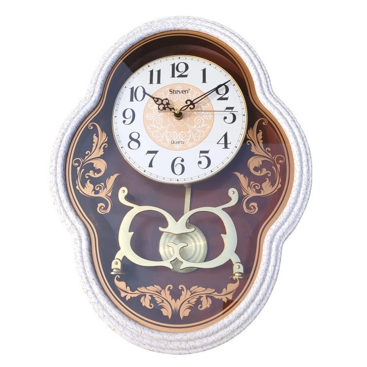 Top Quality Mechanical Rotating Pendulum  Wall clocks Plastic case  Pendulum With Best Rate Good Quality