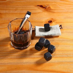 Top Quality Whisky Rocks Ice Stones Reusable Drinks Cooler Basalt Cubes