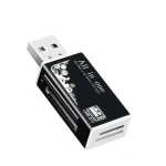 Top sale good quality USB2.0 Card reader TF/SD/M2/MS 4 in 1 multi-function mobile camera Car memory card reader