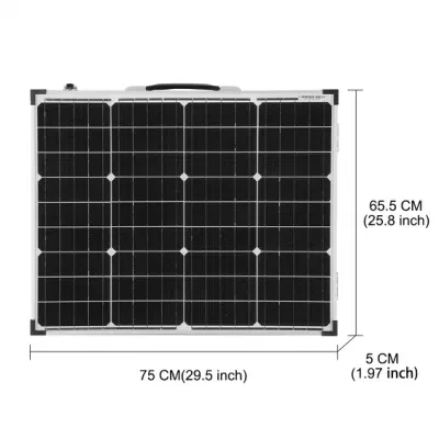 Top Selling 160W (2PCS X 80W) Foldable Solar Panel China 18V+10A 12V/24V Controller Panel Solar Easy to Carry Cell/System Charger