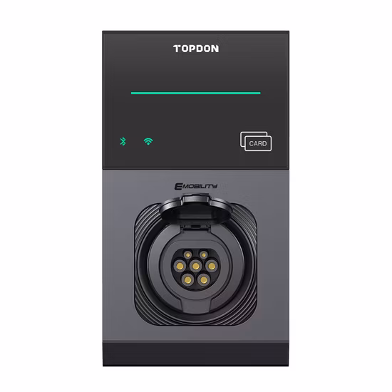 Topdon EU UK Stock Pulseq AC PRO 7kw 11kw 22kw Ocpp 16A 32A Single Three Phase Wall Box Mounted Wall WiFi APP RFID Smart Electric Car Type 2 EV Charger Station