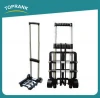 Toprank Portable Foldable Aluminum Used Hotel Airport Luggage Trolley Cart 30Kg Two-wheel Travel Luggage Cart