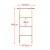 Towel rack floor style Nordic trapezoidal clothing and hat rack by the wall real wooden creative hangers coat rack stand