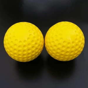Golf Balls Pu Dimple Balls Green Yellow
