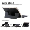 Transparent shockproof PU leather slide wireless  keyboard case cover  for  ipad mini 2/3/4