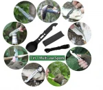 Travel outdoor supplies SOS emergency survival tool kit compass multi-function tool box with knife and LED torch