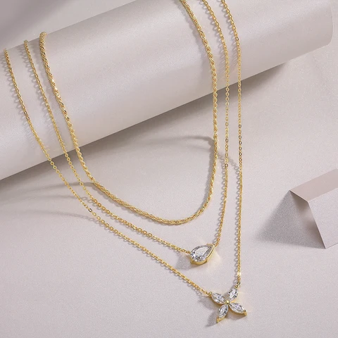 3 Carat Moissanite 925 Sterling Silver Pendant Necklace