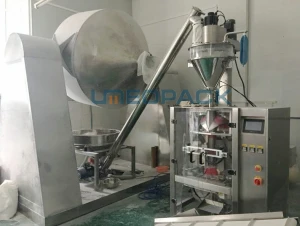 UMEOPACK China supplier automatic small dosing 1kg plastic bag coffee powder filling packing machine price