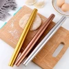 Unique Design Silver Non Stick Rolling Pin for Christmas Baking And Dumplings