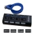 Import USB 3.0 Hub 4 Ports Super Speed 5Gbps 4-port USB 3.0 Hub With on/off Switch For Windows Mac OS Linux PC Laptop from China