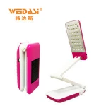 USB port folding rechargeable solar table light led desk lamp for reading