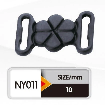 Various shapes different size black plastic bra buckle bra ring and slider for underwear accessories