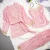 Import Velvet Solid Color 3pcs Adult Luxury Pajamas Womens Pajamas from China