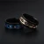 Import Vintage Black Rose Gold Roman Numerals Rotating Titanium Stainless Steel Ring from China