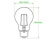 Import Vintage Light Bulb Edison Style Filament LED A19 Uses 4.5 Watt Warm White (2700K) Clear Pendent Light Dimmable LED Bulb from China
