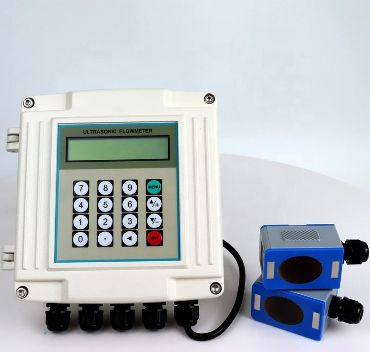 Wall mount remote reading RS485 ultrasonic flow meter pure liquids ultrasonic flowmeters