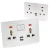 Import wall socket housing Smart Wall Socket Custom Design Usb Electrical Wall Switches from China