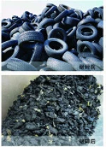 waste cars tyre rubber shredder recycling machine