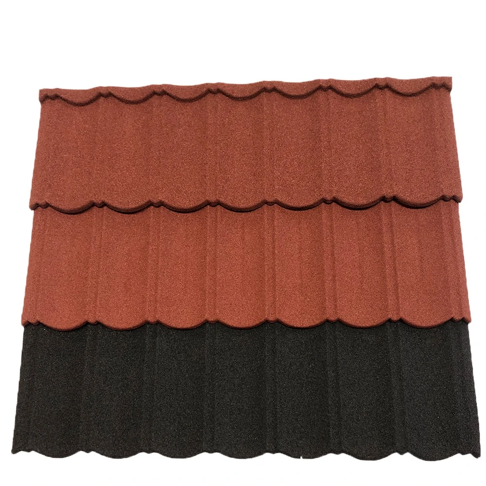 Water Wave Corrugated Galvanized Metal Roof Tile with Regular Spangle Stone Coated roof