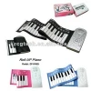 waterproof foldable flexible piano keyboard/roll up piano for kids/electronic organ
