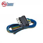 Waterproof Trailer Wiring Connector,5 Pin Connector With Tin Plated Terminals