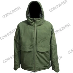 Waterproof Windproof Winter Warm Outdoor Sports Tactical Jacket with Cotton Green Color