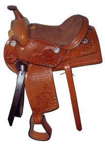 Western Saddle With Silver Fittings