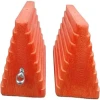 Wheel Tire Chocks, Vehicle Chocks with Eyebolt for Travel Trailers, Camper, Truck, Car  Orange PU