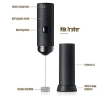 Whisk Electric Milk Frother For Coffee Cappuccino Creamer Milk Jugs Kitchen Frother Stainless Steel Spring Whisk Hand Milk Foame