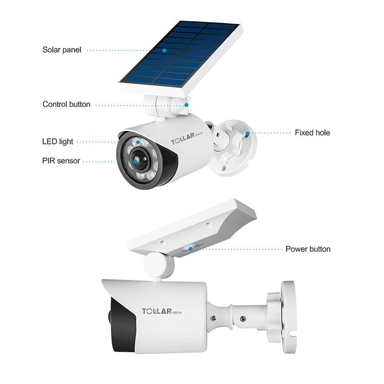 White ABS Spot Panel Motion Sensor Garden Security Lighting Outdoor Led Solar Street Light