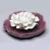 White Ceramic  Flower with Plate Aroma   Ceramic Flower  Fragrance Diffuser for Home Decoration
