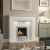 Import white electric fireplace from China
