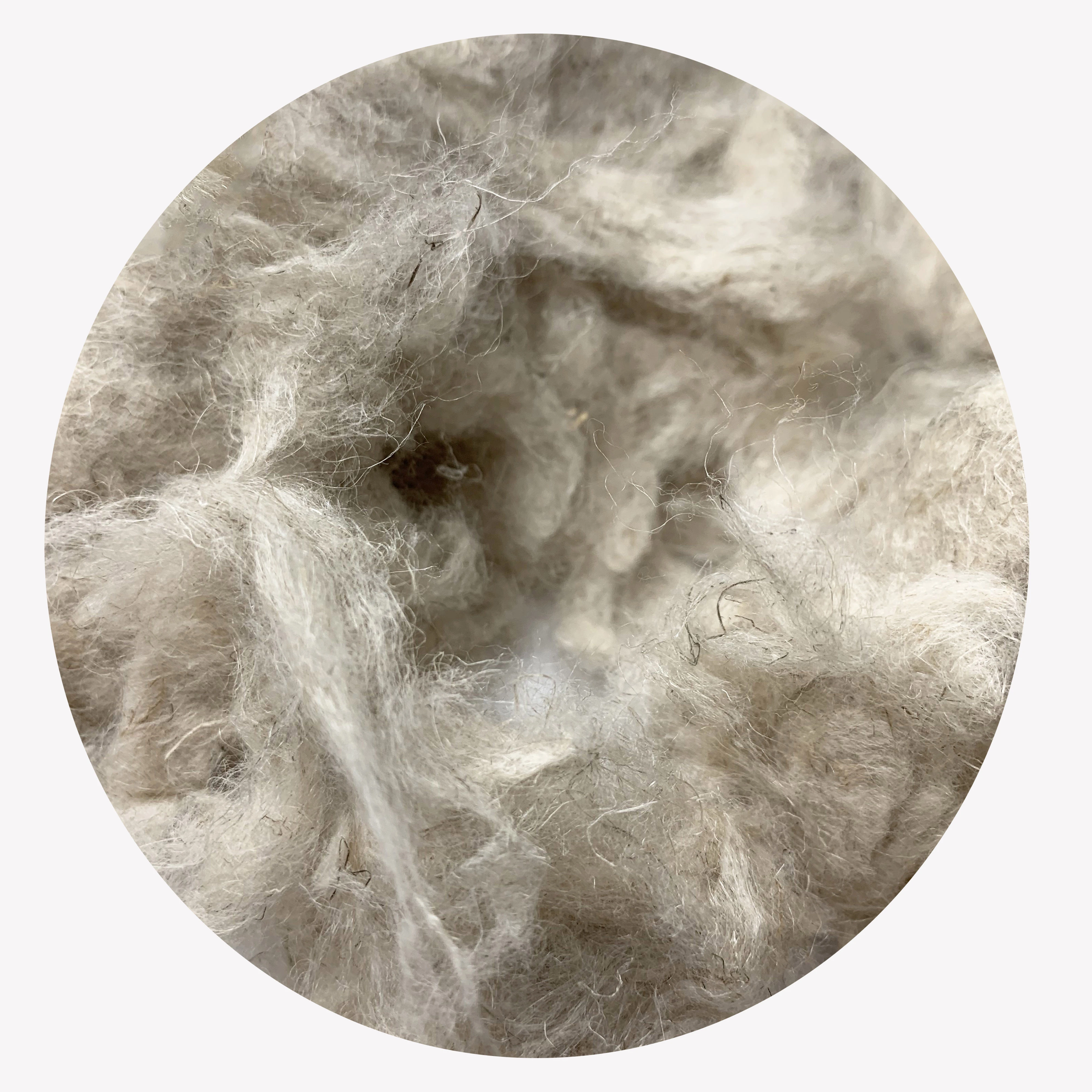 white hemp fiber for wool blend spinning