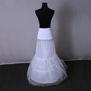 White High Quality New Arrival Net Crinnolines Three Layers Petticoat 6 Hoop Flower Girl Crinoline Long Underskirts For Dresses