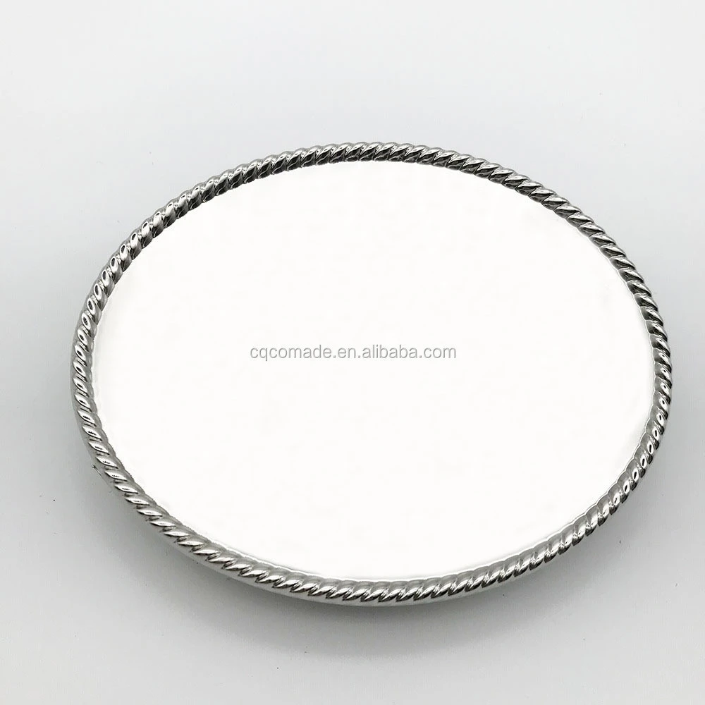 Wholesale Alloy Metal Oval Buckle for Customization Oval Blank Belt Buckle for Men