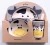 Import Wholesale Animal Cartoon Print Lion Penguin Giraffe Bee Cute Bamboo Fiber 5 pcs Kids Dinnerware Set from China