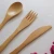 Import Wholesale bamboo cutlery set / bamboo camping flatware set with spoon fork knife from China