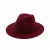 Wholesale British Style Vintage Church Hats Women Woolen Jazz Hat With Black Band Wide Brim Plain Panama Felt Fedora Hat