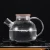 Import Wholesale coffee teapot bamboo lid spring infuser eco-friendly hot water 1L clear borosilicate glass  flower tea pot from China