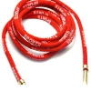 Wholesale custom cotton drawcord string with metal tips ,red cords with logo printed for garment