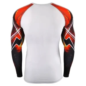 Wholesale Custom Logo Quick Dry Long Sleeve Compression Rash Guards Breathable Gym Wear High Quality New Style Men Rash Guard