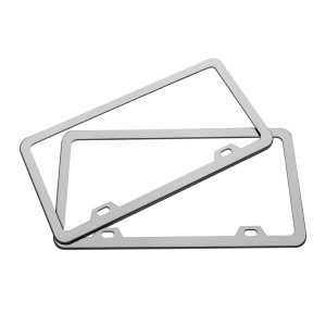 Wholesale custom  stainless steel license plate frame with ABS