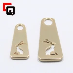 Wholesale custom zinc alloy metal zip zipper puller pull pulls sliders
