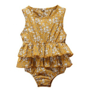 wholesale cute lovely baby infant rompers new born baby clothes baby girl bubble vest romper sleeveless