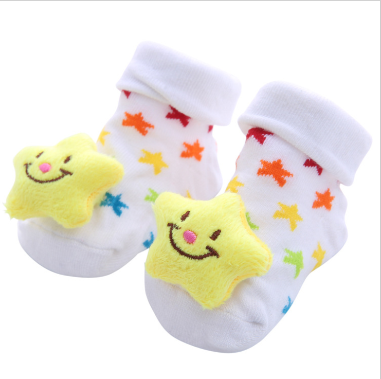 Wholesale Design Lovely Soft 3D Fancy Anti-slip Cotton 3D Baby Girl Socks/Baby Sock
