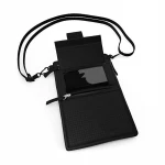 Wholesale Durable  Anti-Theft  Wallets  Holder Passport and Neck Passport pouch with pvc window Passport Cover travel Wallet